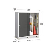 稻葉牌 Inaba Outdoor Storage Cabinet - 日本原裝進口戶外儲物櫃 - MJX 系列 - MJX-177EP-PS