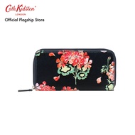 Cath Kidston Continental Zip Wallet Geraniums Navy กระเป๋า กระเป๋าสตางค์ กระเป๋าแคทคิดสตัน