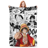 C Luffy One Piece Throw Blanket For Couch Fuzzy Soft Plush 50X60 Inches Multi-Size Bedsprea