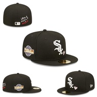 Vintage MLB Chicago White Sox Fitted Hat 59FIFTY Era Cap Full Close Back Caps Men Women Outdoor Spor