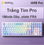 Bàn phím cơ nhôm full size LEOBOG Hi98 Pro Mạch Xuôi RGB Plate FR4 hotswap 5 pin 98%