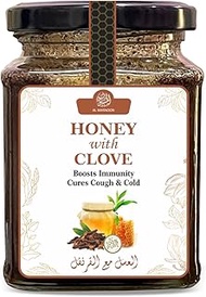 Al Masnoon Honey with Clove 300g - 100% Pure and Natural Honey Infused with Premium Cloves for Enhan