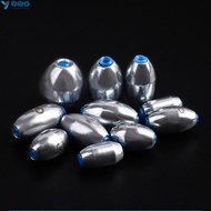 YVE 20pcs Fishing Sinkers, Carp Fishing 3g/4g/5g/6g/7g/8g/9g/10g Fishing Weight Sinker,  Lead Alloy 