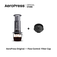 AeroPress Original Coffee Maker & Flow Control Filter Cap Bundle