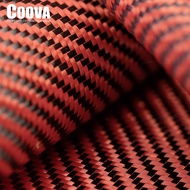 3K Red Kevlar & Carbon Fiber Cloth Mixed Twill Pattern Used For DIY Decoration