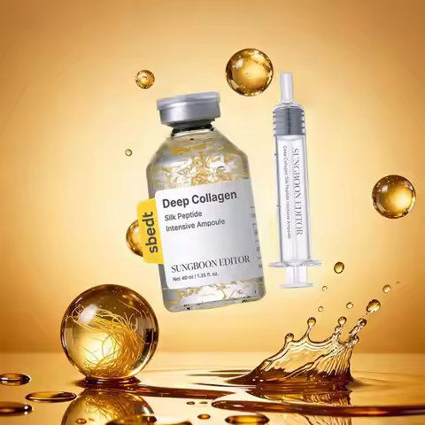 Korean Skin Barrier Ampoule SUNGBOON EDITOR Collagen Silk Peptide Serum 40ml Deep Moisture Tightenin