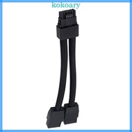 KOK Space Saving 16Pin GPU Power Adapter 12VHPWR Graphics Card 2x 8Pin to 16Pin GPU