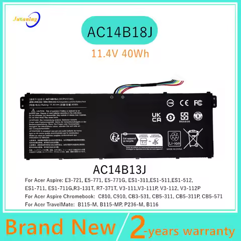 AC14B18J AC14B13J Laptop battery For Acer Aspire V3-112 V3-111P V3-111 ES1-711 E5-771 TravelMate B11