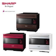 【SHARP 夏普】HEALSIO 30L 旗艦系列AIoT智慧連網水波爐 AX-XW10T(星燦銀、寶石紅、星礦棕) 台灣公司貨 保固一年