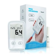 便携式多功能血糖儀(包含50採血針頭/50採血試紙)  專業快速大屏血糖測試機 妊娠糖尿病 關注糖尿病數值 三高問題 生酮飲食送採血針 痛風身體 主機+采血筆+50片試紙+50片針