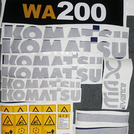 KOMATSU Lader สติ๊กเกอร์ชิ้นส่วนรถ WA150โลโก้สติ๊กเกอร์ด้านข้างบูมซิทก์เกอร์ระบุ WA200อะไหล่รถขุด PC