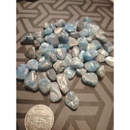 CHEFFY Blue Apatite Tumbled Crystal Gemstone