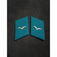 No.51 Original East German NVA Luftstreitkrafte Collar Tabs Military Marker Double Layer Palace Air 