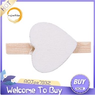 Small Mini Wooden Clothes Pegs / Decorative Pegs with Hearts , White