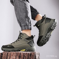 Ready Stock Men's Hiking Shoes Outdoor Wear-Resistant Waterproof Sports Shoes High-Top Shoes Jungle Waterproof Hiking Shoes Men's Hiking Shoes Sports Shoes Outdoor Hiking Hiking Sh
