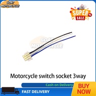【Low PriceClearance】Motorcycle Switch Socket 3way, Easy Installation