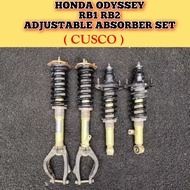 Front  & Raer Adjustable Set CUSCO Honda Odyssey RB1 RB2 03-08 Front Adjustable CUSCO Ori Used Japan