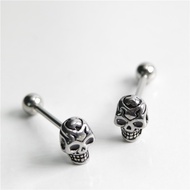 UVW594 1pc 316l Fashion Surgical Steel Punk Skull Tongue Barbell Piercing Rings Sexy Body Jewelry Fo