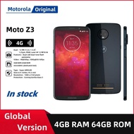 【4G】Original Motorola Moto Z3 Octa-core 6.01 inches Mobile Phone 4GB RAM 64GB ROM Snapdragon 835 FM Radio Super AMOLED 3000mAh Single SIM Android Fingerprint Smartphone