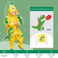 Lemonkid One-Piece 3D Pattern Raincoat with Storage Bag Outdoor Cartoon Toddler Waterproof Rain Coat