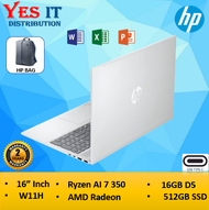HP OmniBook 5 NGAI 16-ag1023AU 16" 2K Laptop Silver ( AI 7 350 16GB 512GB SSD ATI W11 HS+M365 )