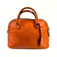 Brown Tanned Leather Handbag