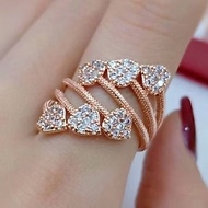 Olive Leaf Diamond Ring Big