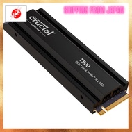 [From JAPAN]
Crucial T500 2TB PCIe Gen4 NVMe Gaming PS5 SSD with Heatsink, Max Speed of 7,400MB/s, T