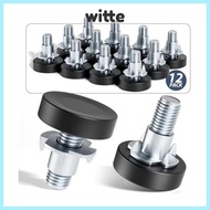 WITTE 8PCS 1/4In Thread Levelers, Table Feet Screw on Adjustable Furniture Leveling Feet, Furniture 