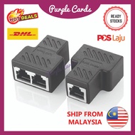LAN Splitter / RJ45 1 To 2 Network Splitter Connector / Ethernet Splitter Adapter /Network Cable RJ4