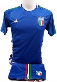 เสื้อฟุตบอลกีฬาผู้ชายทีมชาติอิตาลีชุดฟุตบอลโลก/ชุดยูโรNazionale italiana di calcio (Italia World Cup) ตัวใหม่2023-2024