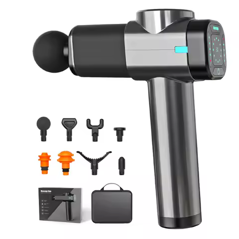 Massage Gun 30 Speed& 8 Heads Deep Tissue High Percussion Muscle Back Neck Massager For Athletes Pai