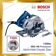 BOSCH GSK140 Hand-Held Circular Saw 184mm 7 1/4" / Mesin Gergaji Kayu Bosch GKS 140