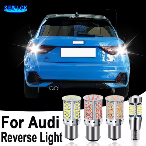 2pcs LED Reverse Light Backup Bulb Accessories For Audi A1 8X A3 8P A4 B8 B9 A5 A6 C6 C7 A8 Q2 Q3 Q5