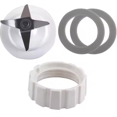 Blade for Hamilton Beach Blender Replacement Mixer Parts with Screw Cap and Rubber Gasket, White