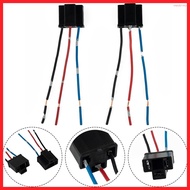 【MED】2 x H4 3 Pin Headlight Replacement Repair Bulb Holder Connector  Wire Socket