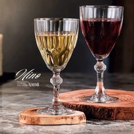 C02 < Embossed Diamond Ball Cut Red Wine Glass|Light Luxury Ceremony Feel Glass >