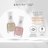 Entity Clean Breathable Nail Lacquer Glitters & Shimmer Color (15ml)
