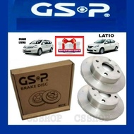 EL GSP NISSAN LIVINA LATIO BRAKE DISC ROTOR FRONT GSP ORIGINAL GSP BRAKE SYSTEM