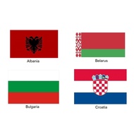 Eastern European Countries Flags Office Table Flags Hand Waving Flag Albania Belarus Bulgaria Croati