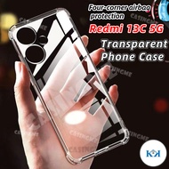 KK Redmi 13C 5G 2024  Transparent Airbag Clear Casing For Redmi 13C Redmi13C 13 C C13 4G 5G 2024 Sil