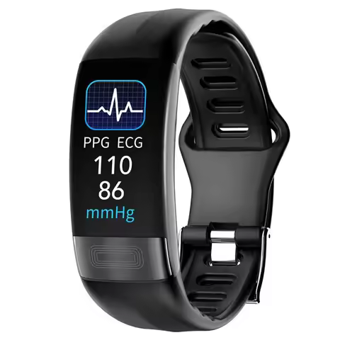 Sport Bracelet Healthy Watch ECG Heart Rate Blood Oxygen Body Temperature Calorie IP67 Waterproof P1
