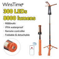 WinsTime ไฟ LED แคมป์ Z99พับได้โคมไฟสว่างมากกลางแจ้งที่แข็งแกร่งไฟฉายก่อสร้างไซต์ฉุกเฉินพับเก็บได้ไฟ