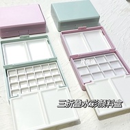 Watercolor Paint Sub-Packing Box Plastic Box 2ml12 Colors 1ml24 Colors with Grid with Palette Stacke