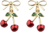 Cherry Stud Earring Cherries Farmer Market Gift Botanical Cherries Gift Summer Fruit Foodie Merch