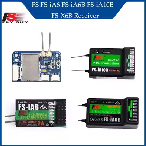 FlySky FS-i6 i6X i6S i10 TH9A Transmisor Control Remote FPV Drone RC Parts FS-iA6 FS-iA6B FS-iA10B F