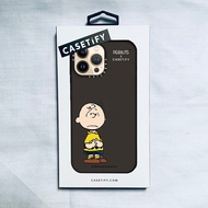 Casetify X ถั่วลิสงเคสนิ่มกรอบสีดำ IPhone 13 12 11 Pro Max Mini XR X SE 6 6S 7 8 Plus