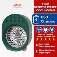 JAMAY 3 Speed Mini Fan Humidifier Colorful Light Air Cooling USB Rechargeabl Fan Cooler Portable Aircond迷你冷风机风扇FS82