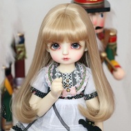 EXCES 1/6 Bjd SD Wig Bjd Dolls Hair Fake Hair Doll Hair Wig Cute Female Toy Long Straight Wavy Hair