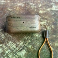 Wooden Case for Technics Panasonic AZ100 – Handcrafted Wood Shell for Wireless Earbuds Charging Case
